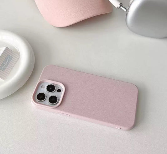 モーランディピンクの液状シリコンスマホケース (Morandi pink liquid silicone phone case)(SJK074)