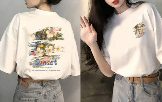 綿の半袖ですShort cotton sleeves.