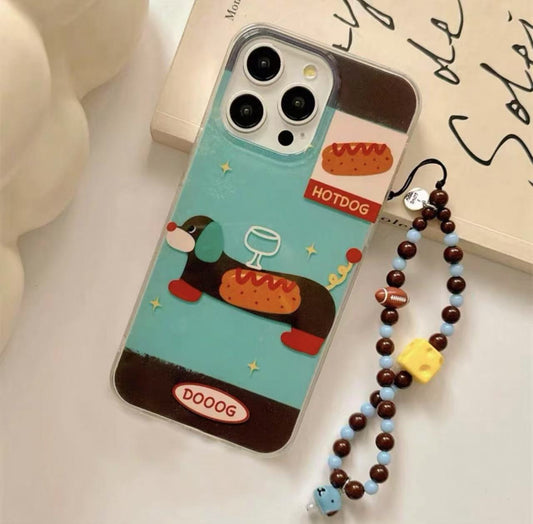ダックスフンドのスマホケース(Dachshund phone case)（SJK005）