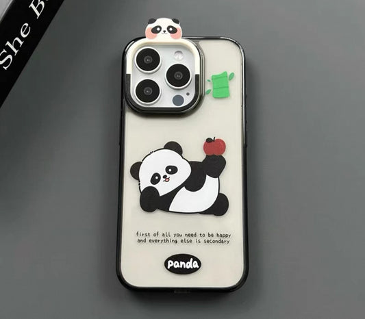 カートゥーン風の「功夫熊猫」デザインで、フルカバータイプのスマホケース（ Cartoon - style Kung Fu Panda themed full - coverage phone case）（SJK089）
