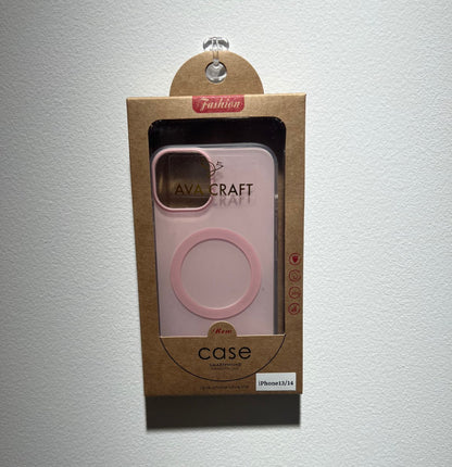 韓流少女感溢れる甘いピンク色のスマホケース （Korean - style girlish sweet pink phone case）（SJK075））