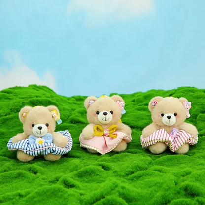 ふわふわウサギふわふわクマぬいぐるみのストラップですMianmian Rabbit and Mai Le Bear plush toy pendant