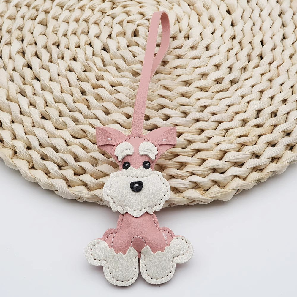 子犬バッグのストラップですLeather puppy bag pendant