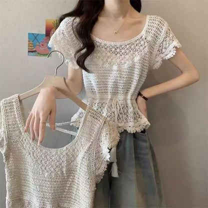 ニット半袖Knit sleeve