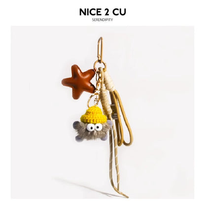 帽子付き星ススワタリチャームStar swatari charm with hat