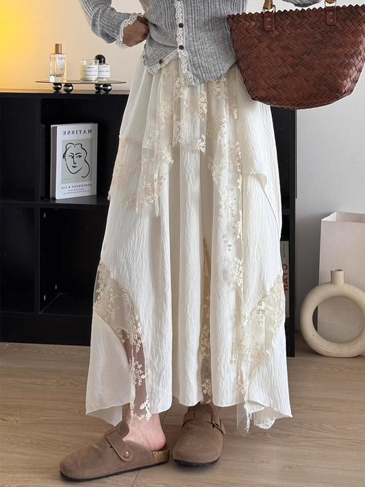 レースのハーフスカートLace skirt