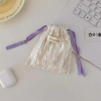 巾着袋の巾着袋ですDrawstring opening storage bag, small cloth bag for miscellaneous items