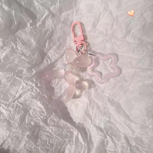 夜光ラジウム風船犬キーホルダーですLaser glow-in-the-dark balloon dog keychain