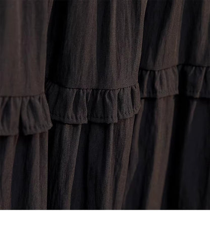 メッシュのパッチワークスカートですMesh fabric patchwork skirt