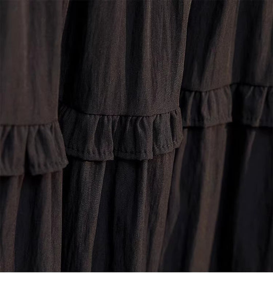 メッシュのパッチワークスカートですMesh fabric patchwork skirt