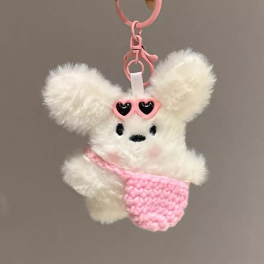 ぬいぐるみぬいぐるみチークうさぎのストラップですPlush plush plush blushing rabbit pendant