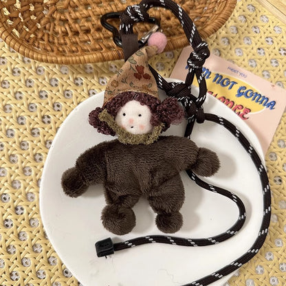 帽子付きくるくるヘアぬいぐるみA stuffed hair doll with a hat