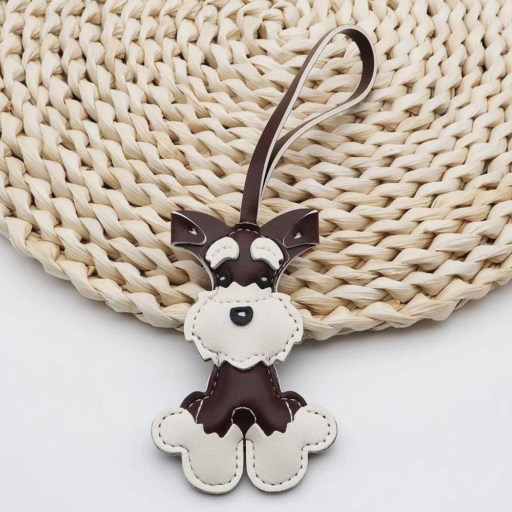 子犬バッグのストラップですLeather puppy bag pendant