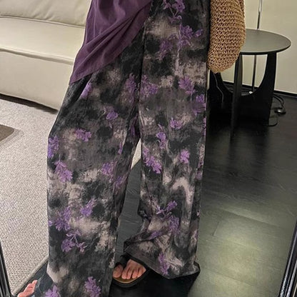 レトロな高級ぼかしカジュアルパンツですRetro high-end smudged casual trousers