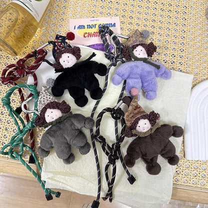 帽子付きくるくるヘアぬいぐるみA stuffed hair doll with a hat
