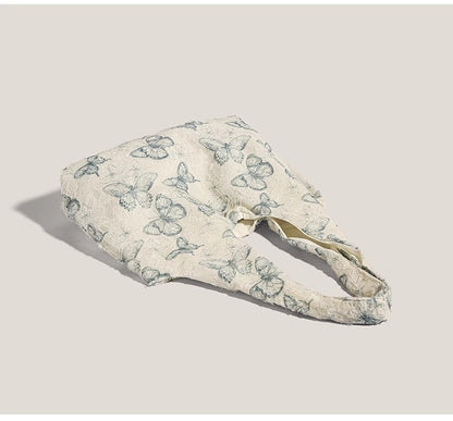 レースの蝶のリュックですLace butterfly canvas bag
