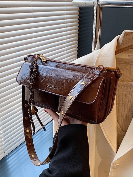 ヴィンテージメイラードのバッグですRetro Maillard bag