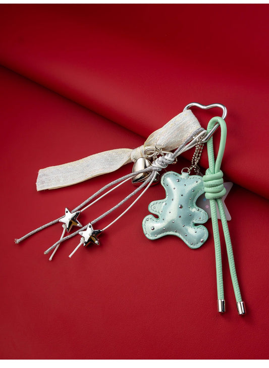 レザーコードハートチャームLeather cord heart charm