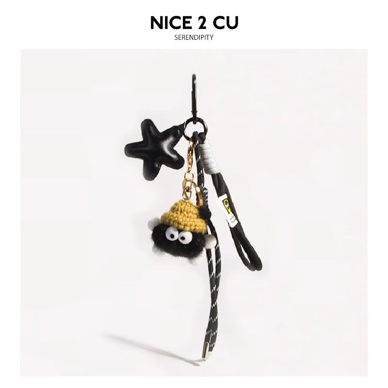 帽子付き星ススワタリチャームStar swatari charm with hat