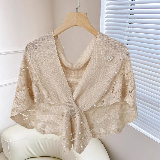 ルーズ風ニットストールですIt's a loose knit stole.
