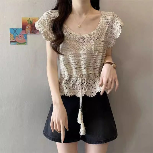 ニット半袖Knit sleeve