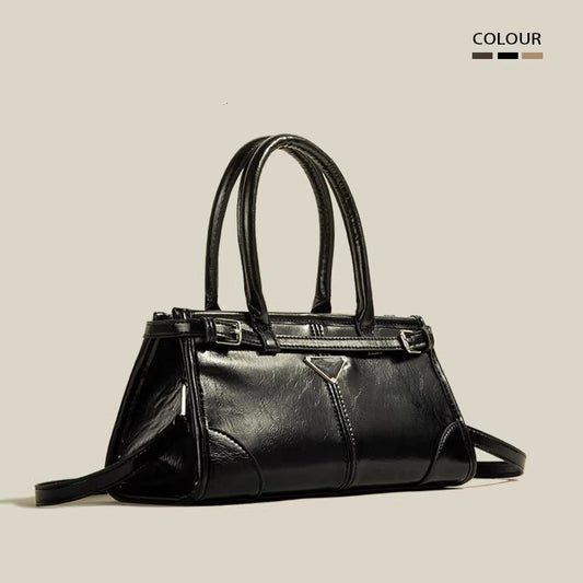 大容量斜め掛け高級感ボストン手提げA large-capacity, crossbody, high-end Boston handbag for women