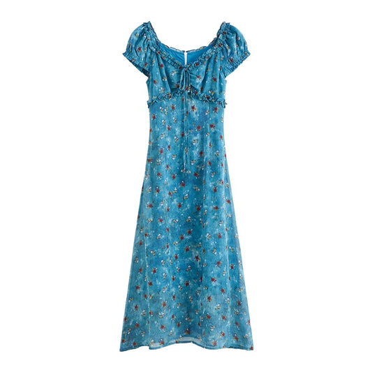 ロングシフォンワンピース夏ですLong chiffon dress
