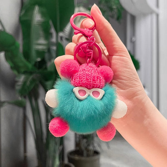 メガネ付きススワタリチャームRed swattari charm with glasses (red/red glasses)