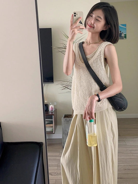 塩系軽熟カジュアルスーツですA casual salt-themed set with a light mature style