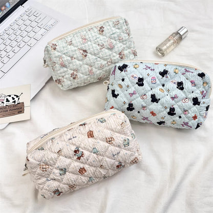 エンボスのキルティングペンケースですSu Zi Nian Cartoon embossed quilted pen case