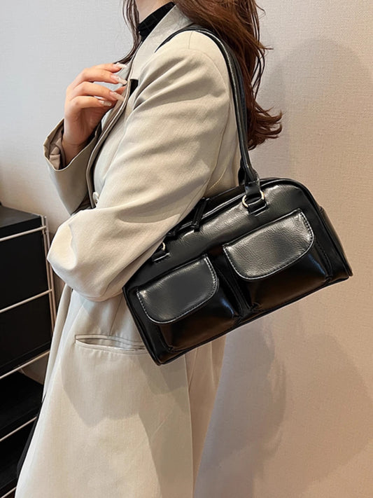パッチワークカラーのボウリングバッグですNew multicolored bowling bag