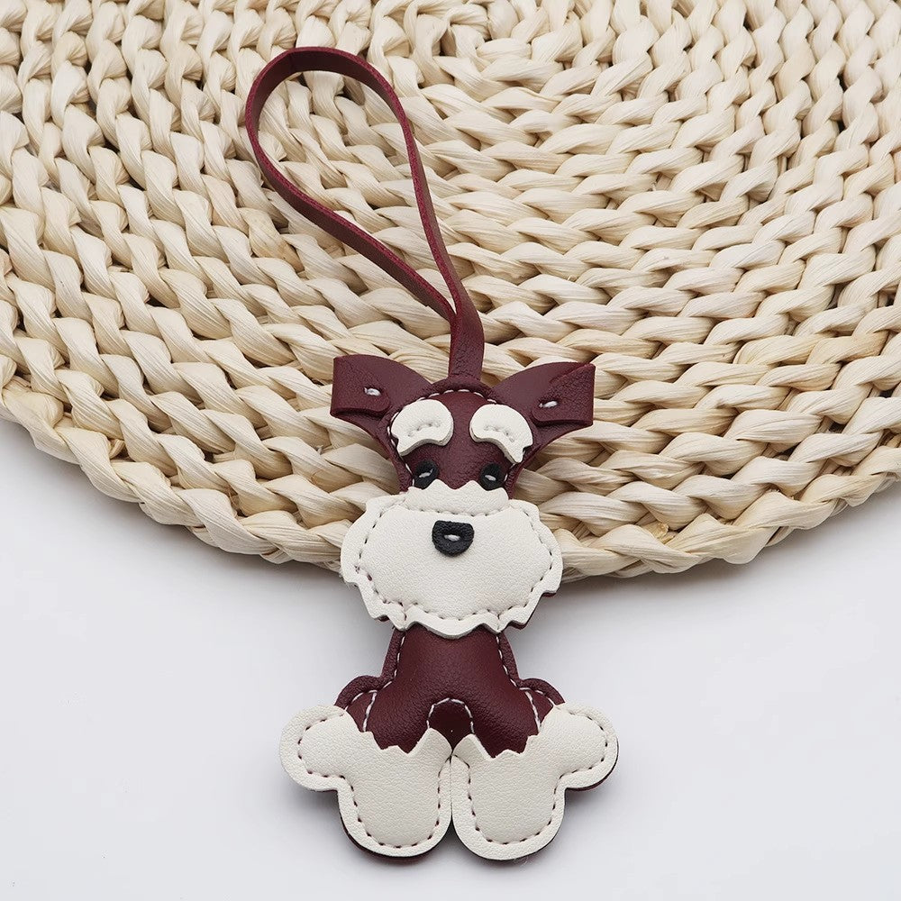 子犬バッグのストラップですLeather puppy bag pendant