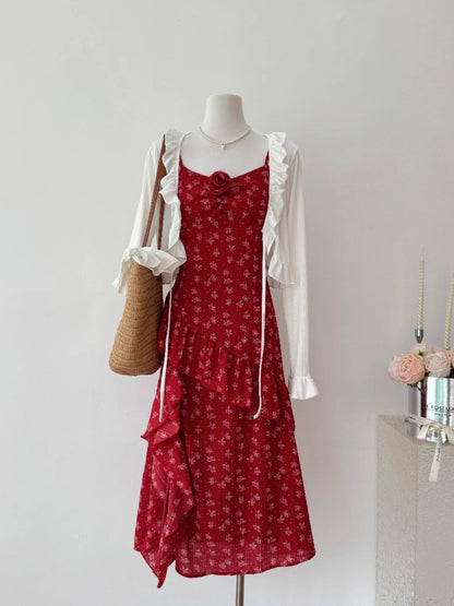 花柄のキャミソールワンピースFloral halter dress