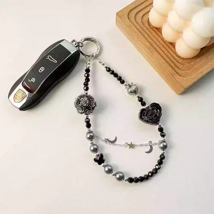 感紫陽花ドリル携帯チェーンHydrangea diamond ball mobile phone chain