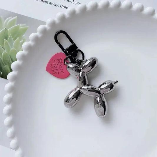 風船犬車のキーホルダーですBalloon dog car keychain