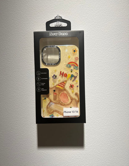 可愛すぎて許されない！スマホに背負っている小象（ちいさなゾウ）の楽園（らくえん）（So cute that it's almost unfair! An elephant cub paradise carried on your phone.)（SJK002））
