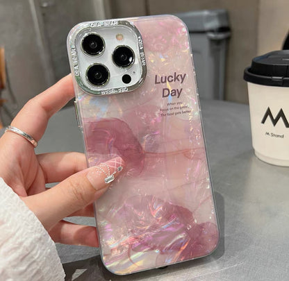 ピンクのブレンドシリコンスマホケース （ Pink - blended silicone phone case）（SJK034）