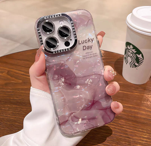 ピンクのブレンドシリコンスマホケース （ Pink - blended silicone phone case）（SJK034）